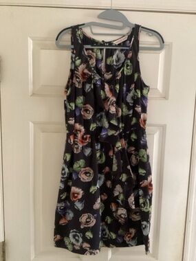 Rebecca Taylor Floral Watercolor Poppy Dress | Size 0